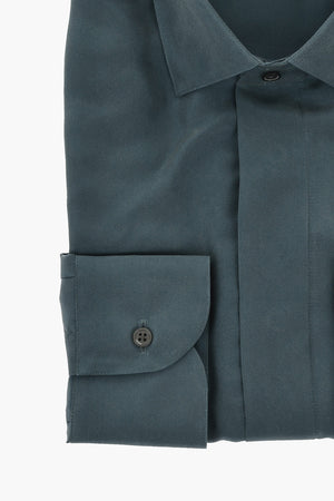 CODE Silk Shirt with French Collar