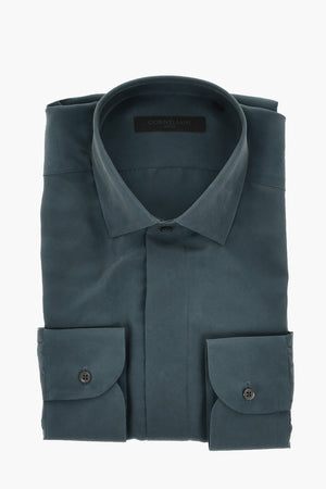 CODE Silk Shirt with French Collar