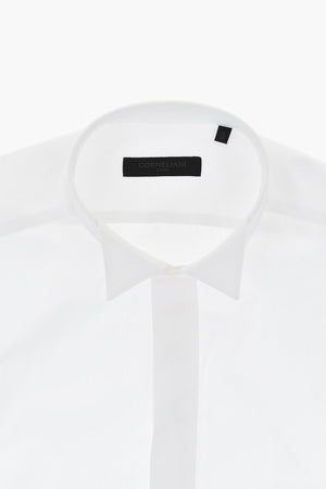 CODE Cotton Poplin Shirt with Cufflinks and Diplomatic Collar