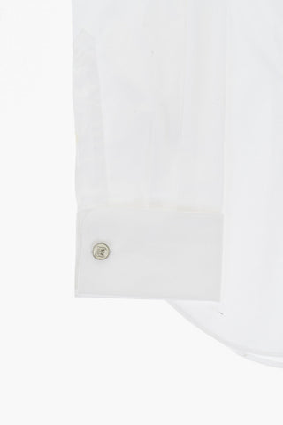 CODE Cotton Poplin Shirt with Cufflinks and Diplomatic Collar
