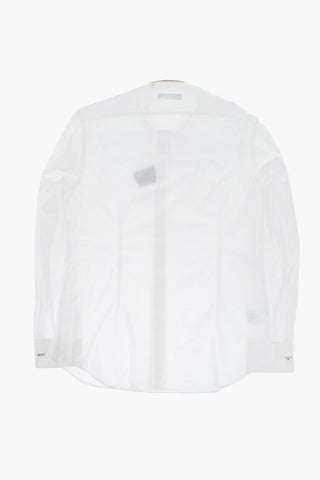 CODE Cotton Poplin Shirt with Cufflinks and Diplomatic Collar