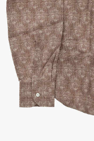 Camicia in Seta con Collo Francese