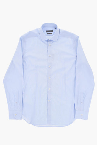 Cotton Slim-Fit Shirt with French Collar