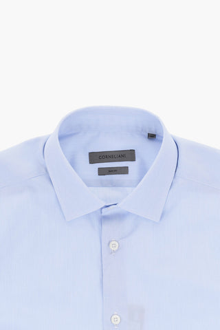 Cotton Slim-Fit Shirt with French Collar
