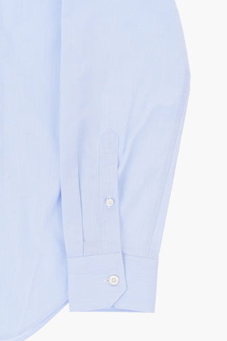 Camicia Slim Fit in Cotone con Collo Francese