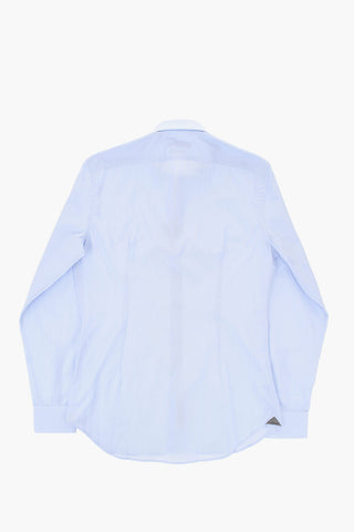 Cotton Slim-Fit Shirt with French Collar