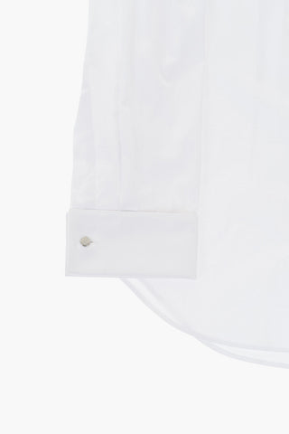 CODE Camicia Slim Fit in Tinta Unita con Gemelli