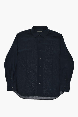 Cotton Jersey Shirt with French Collar