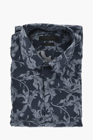 CODE Silk Slim-Fit Patterned Shirt