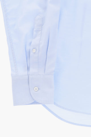 Wrinkle-Free Cotton Shirt with French Collar