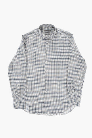 Slim-Fit-Hemd Aus Baumwollflanell Mit Karomuster
