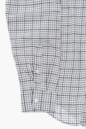 Slim-Fit-Hemd Aus Baumwollflanell Mit Karomuster