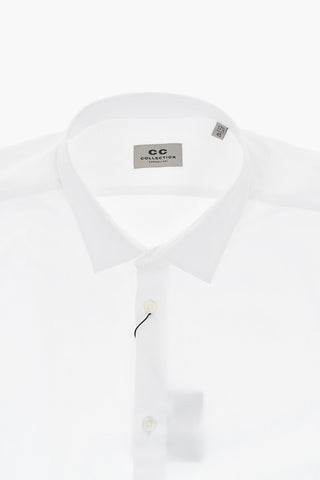 CC COLLECTION Einfarbiges Hemd aus Baumwollpopeline