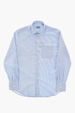 CC COLLECTION Camicia in Popeline con Motivo a Righe e Taschino