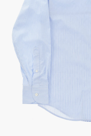 CC COLLECTION Camicia in Popeline con Motivo a Righe e Taschino