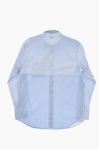 CC COLLECTION Camicia in Popeline con Motivo a Righe e Taschino
