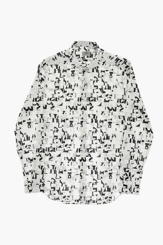 CC COLLECTION Baumwollhemd mit Monogramm-Motiv