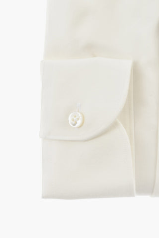 Cotton Poplin Shirt With Italian Collar