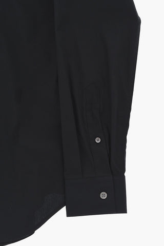 CC COLLECTION Camicia in Popeline di Cotone con Collo Francese