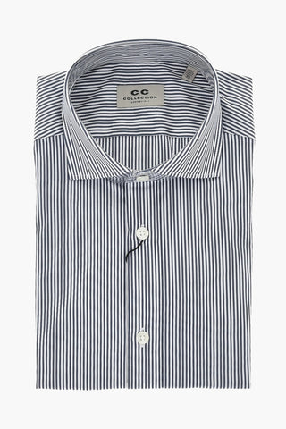 CC COLLECTION Awning 무늬 포플린 셔츠