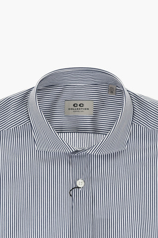 CC COLLECTION Awning 무늬 포플린 셔츠