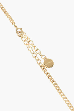 Collana BURNING LOGO in Ottone Effetto Dorato