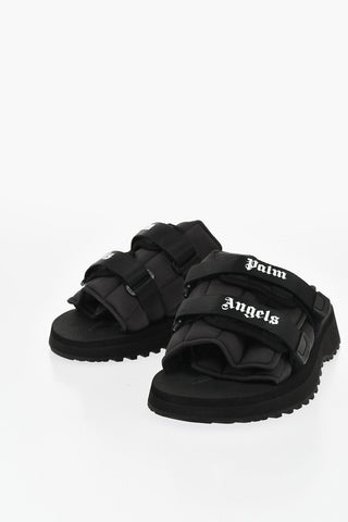 SUICOKE 샌들 단색 MOTO-P 컨트라스트 로고