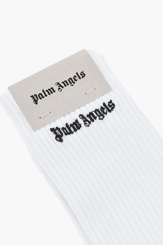 Bestickte Socken CLASSIC LOGO WHITE BLAC