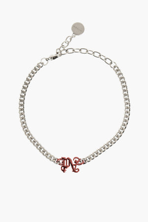 Bracciale a Catena con Monogram a Contrasto