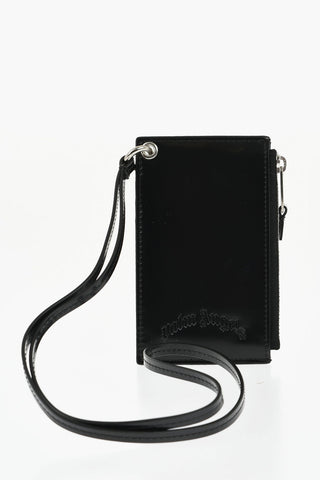 Portacarte in eco Pelle Lucida con Logo Tono su Tono