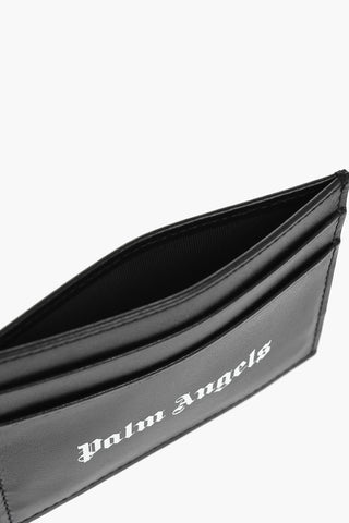 Kartenetui aus Leder mit kontrastierendem Logo