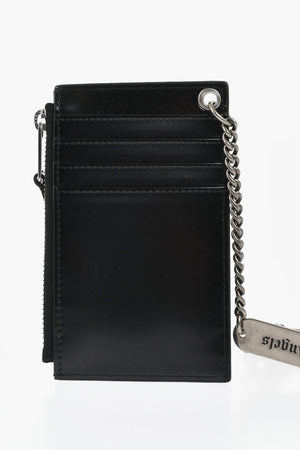 톤온톤 로고 광택 가죽 카드홀더