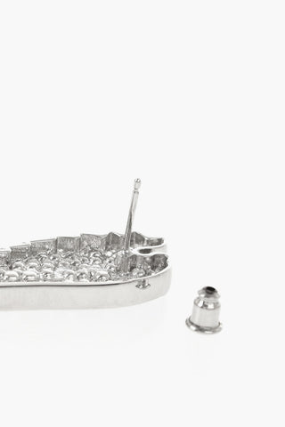 귀걸이 WINGS STRASS SILVER - TRANSPARE