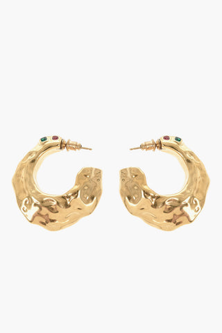 귀걸이 MELTED STRASS GOLD - MULTICOLOR