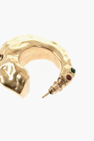 귀걸이 MELTED STRASS GOLD - MULTICOLOR