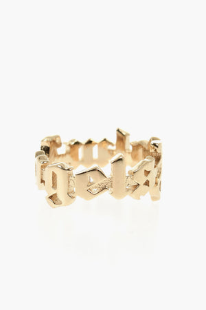 Gold-Tone Logo Ring