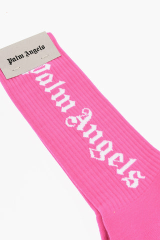 Fluoreszierende Socken Mit Kontrastlogo