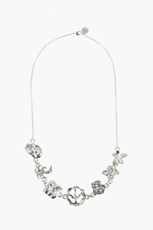 Brass Necklace With Charms