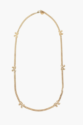 Collana a Catena in Ottone con Monogram