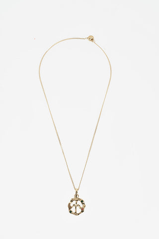 Collana a Catena in Ottone con Pendente