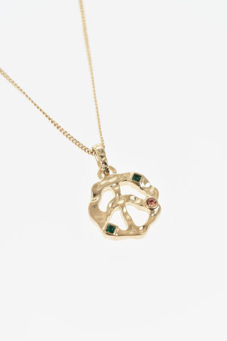Collana a Catena in Ottone con Pendente