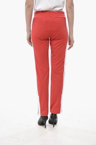 Joggers in Tessuto Tecnico con Banda Laterale a Contrasto