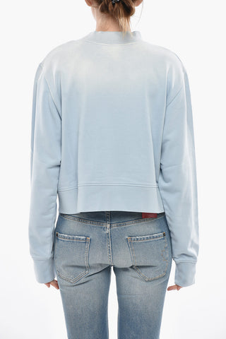 Crewneck Sweatshirt PARADISE PALM with Faded Design