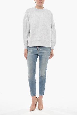 Crewneck Sweatshirt CLASSIC LOGO in Brushed Cotton