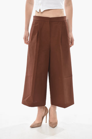 Gaucho-Hose aus Baumwolle mit Leistentaschen