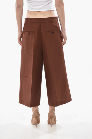 Gaucho-Hose aus Baumwolle mit Leistentaschen