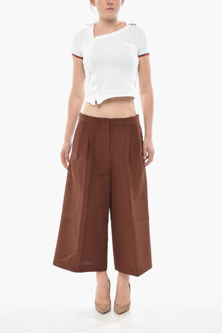 Gaucho-Hose aus Baumwolle mit Leistentaschen