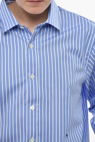 Camicia Casual Crop a Righe Awning