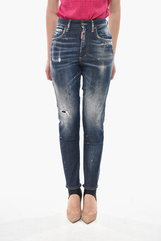 SKI Jeans Stirrup in Denim Stretch a Vita Alta 13cm