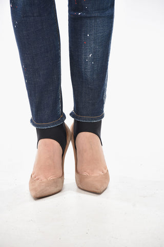 SKI Jeans Stirrup in Denim Stretch a Vita Alta 13cm